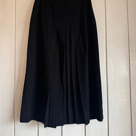 Vintage Albert Nipon Black Pleated Skirt - Picture 3 of 6